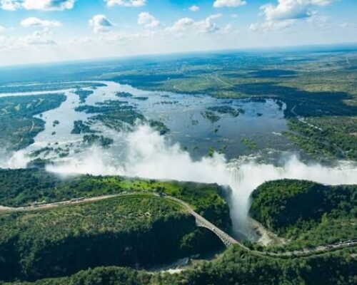 Victoria Falls airial view
